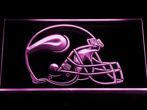 Minnesota Vikings Helmet LED Neon Sign